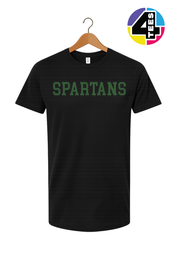 Spartans Spangle Football Tee