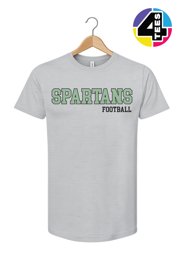 Spartans Spangle Football Tee