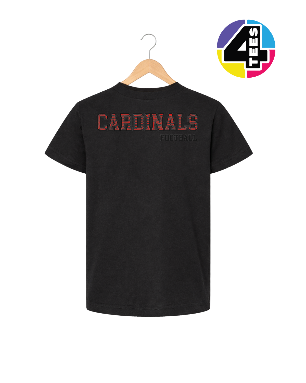 Cardinals Spangle Football Youth Tee