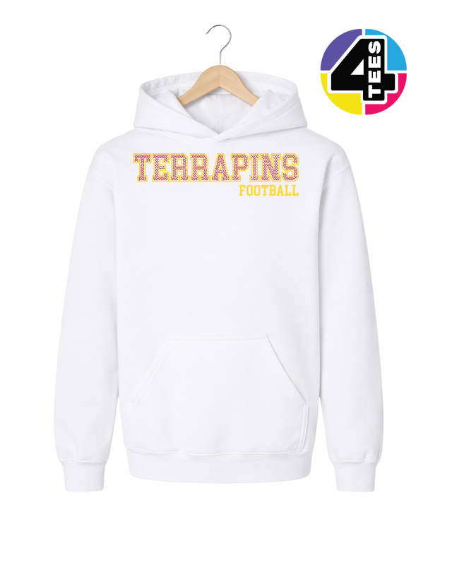 Terrapins Spangle Football Youth Hoodie