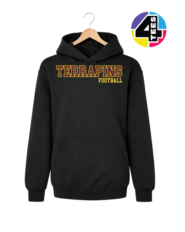 Terrapins Spangle Football Youth Hoodie