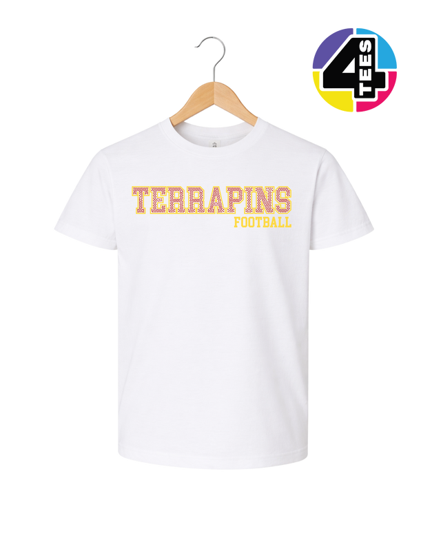 Terrapins Spangle Football Youth Tee