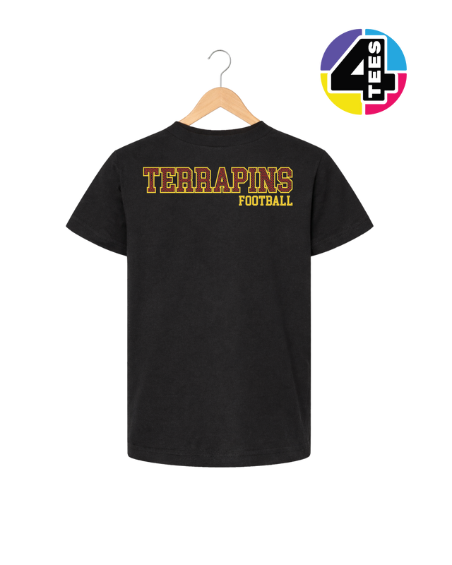 Terrapins Spangle Football Youth Tee