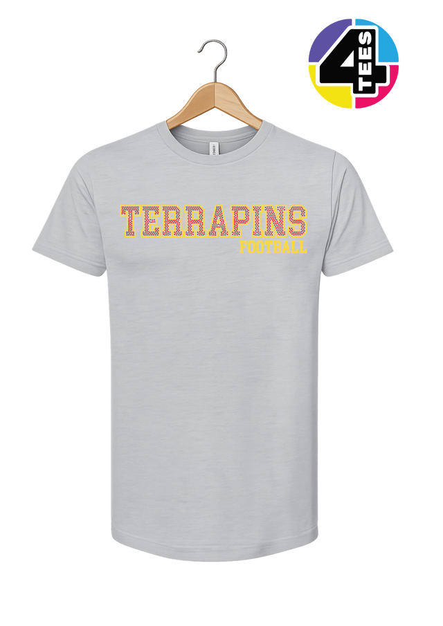 Terrapins Spangle Football Tee