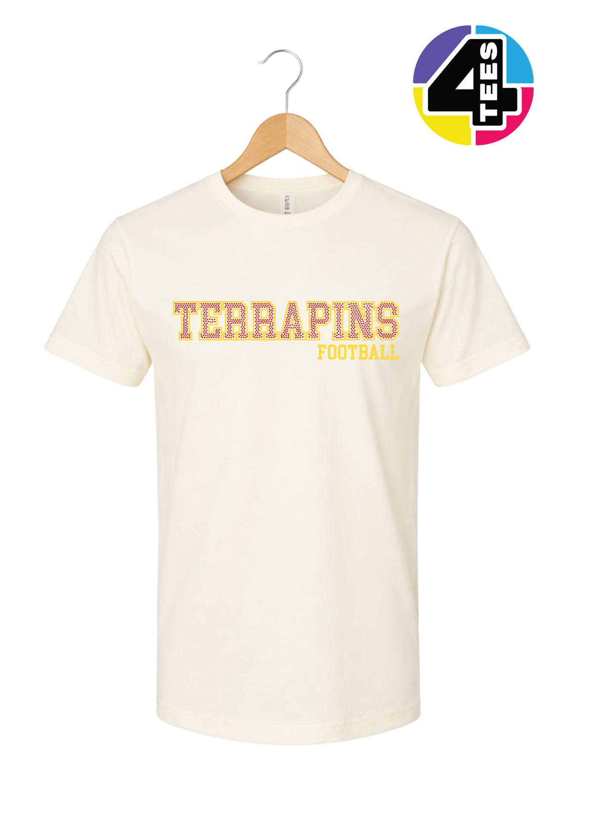 Terrapins Spangle Football Tee