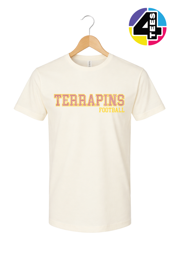 Terrapins Spangle Football Tee