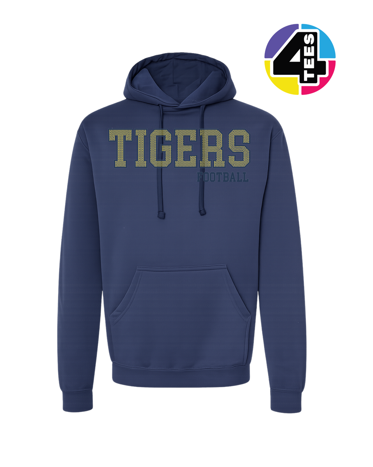 Tigers Spangle Football Hoodie