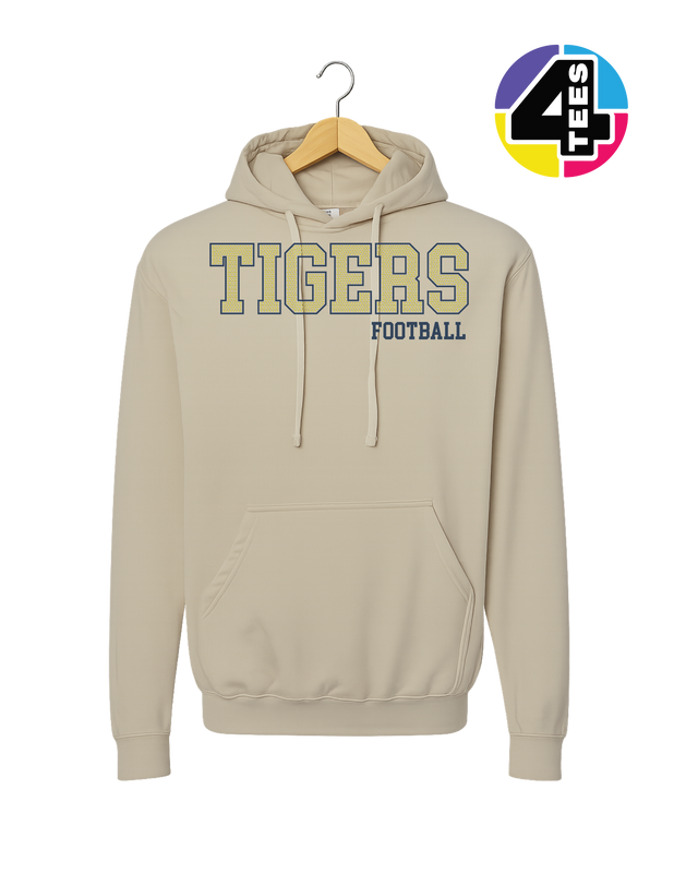 Tigers Spangle Football Hoodie