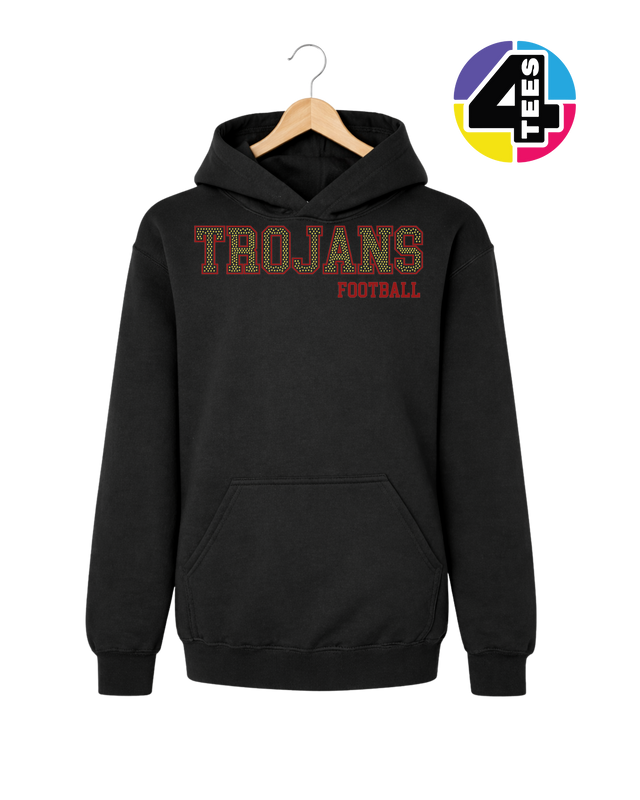Trojans Spangle Football Youth Hoodie