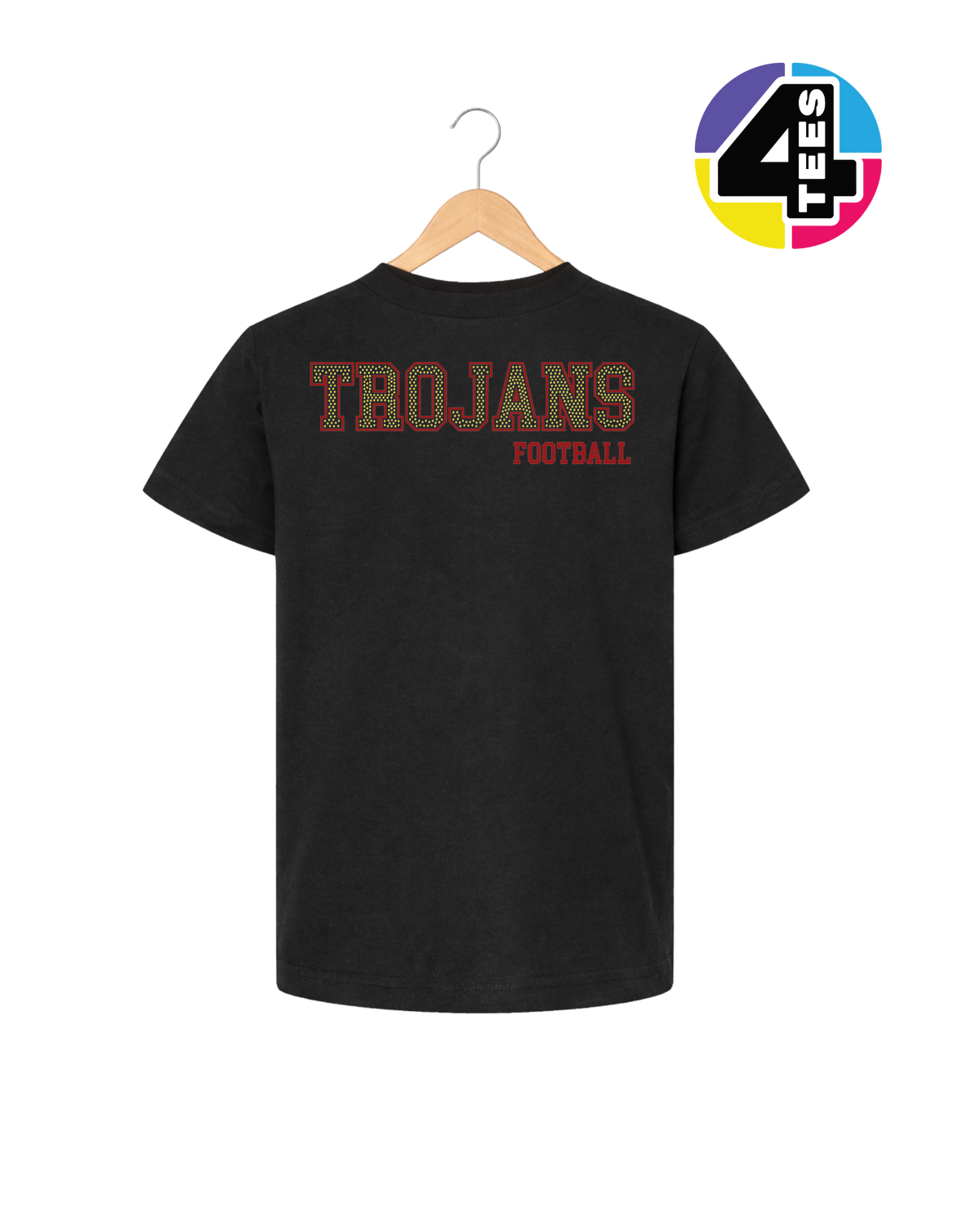 Trojans Spangle Football Youth Tee