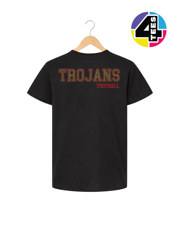 Trojans Spangle Football Youth Tee