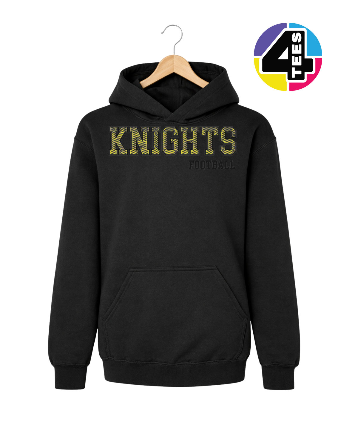 Knights Spangle Football Youth Hoodie