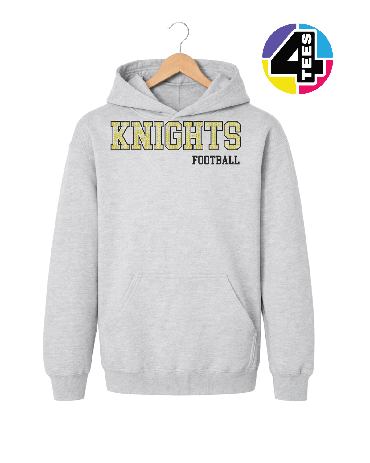 Knights Spangle Football Youth Hoodie