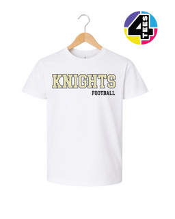 Knights Spangle Football Youth Tee