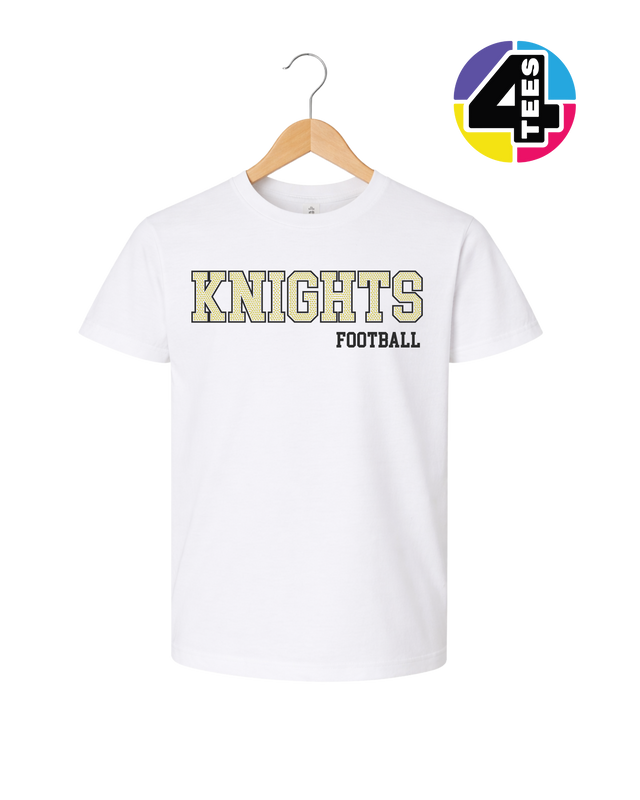 Knights Spangle Football Youth Tee
