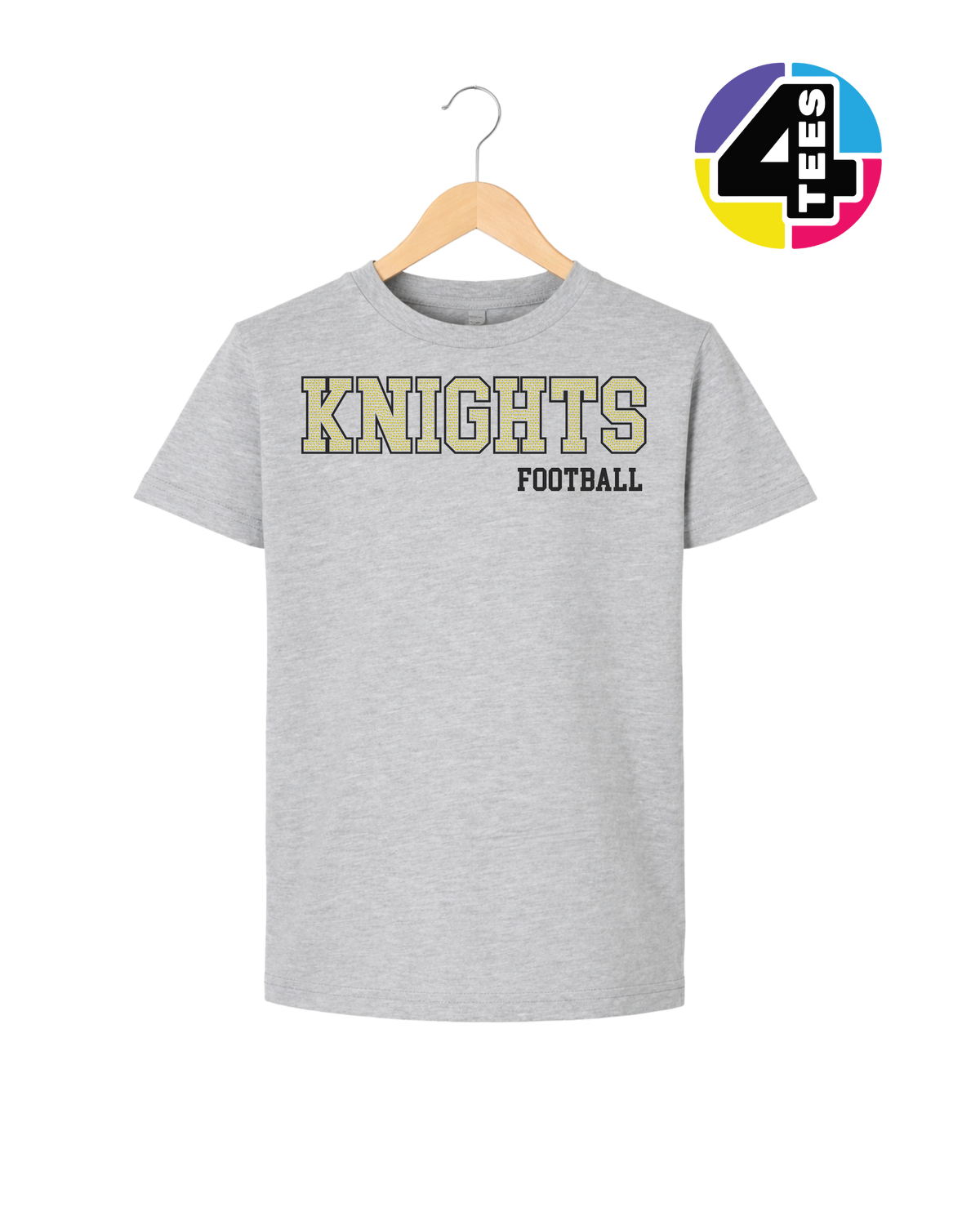 Knights Spangle Football Youth Tee