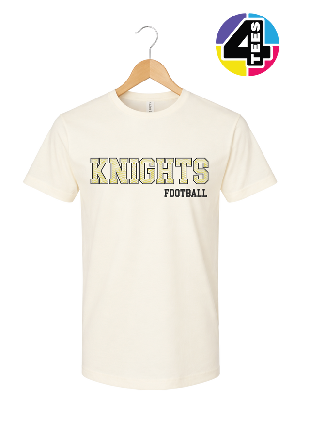 Knights Spangle Football Tee
