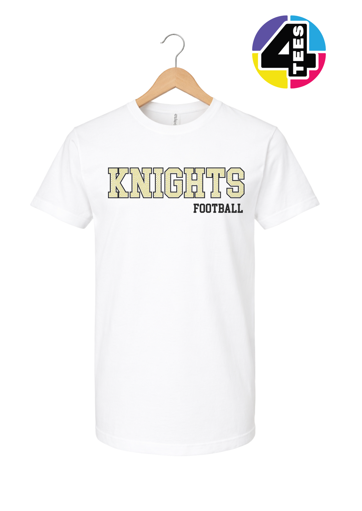 Knights Spangle Football Tee