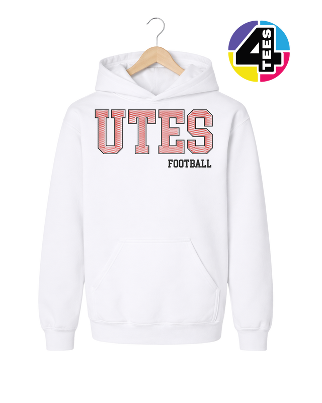 Utes Spangle Football Youth Hoodie