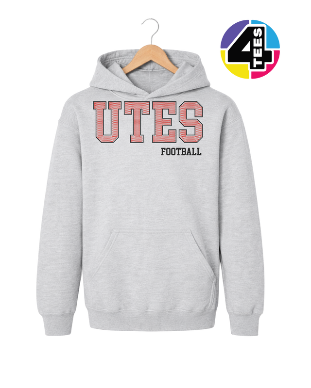 Utes Spangle Football Youth Hoodie