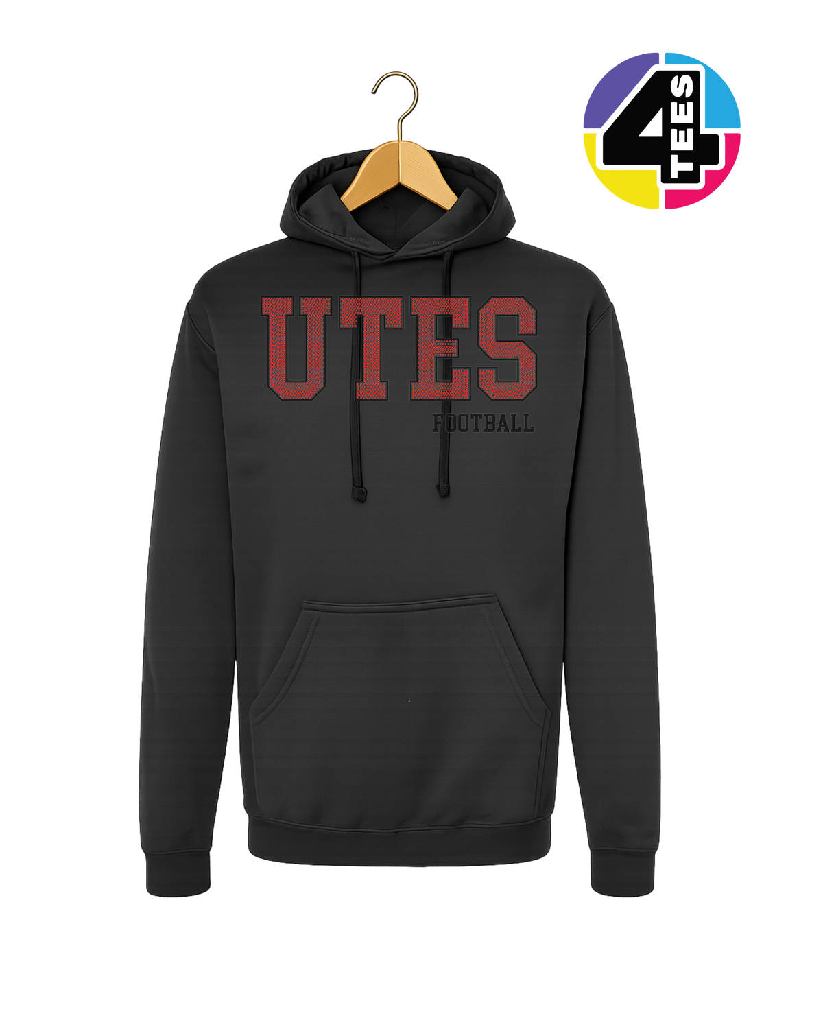 Utes Spangle Football Hoodie