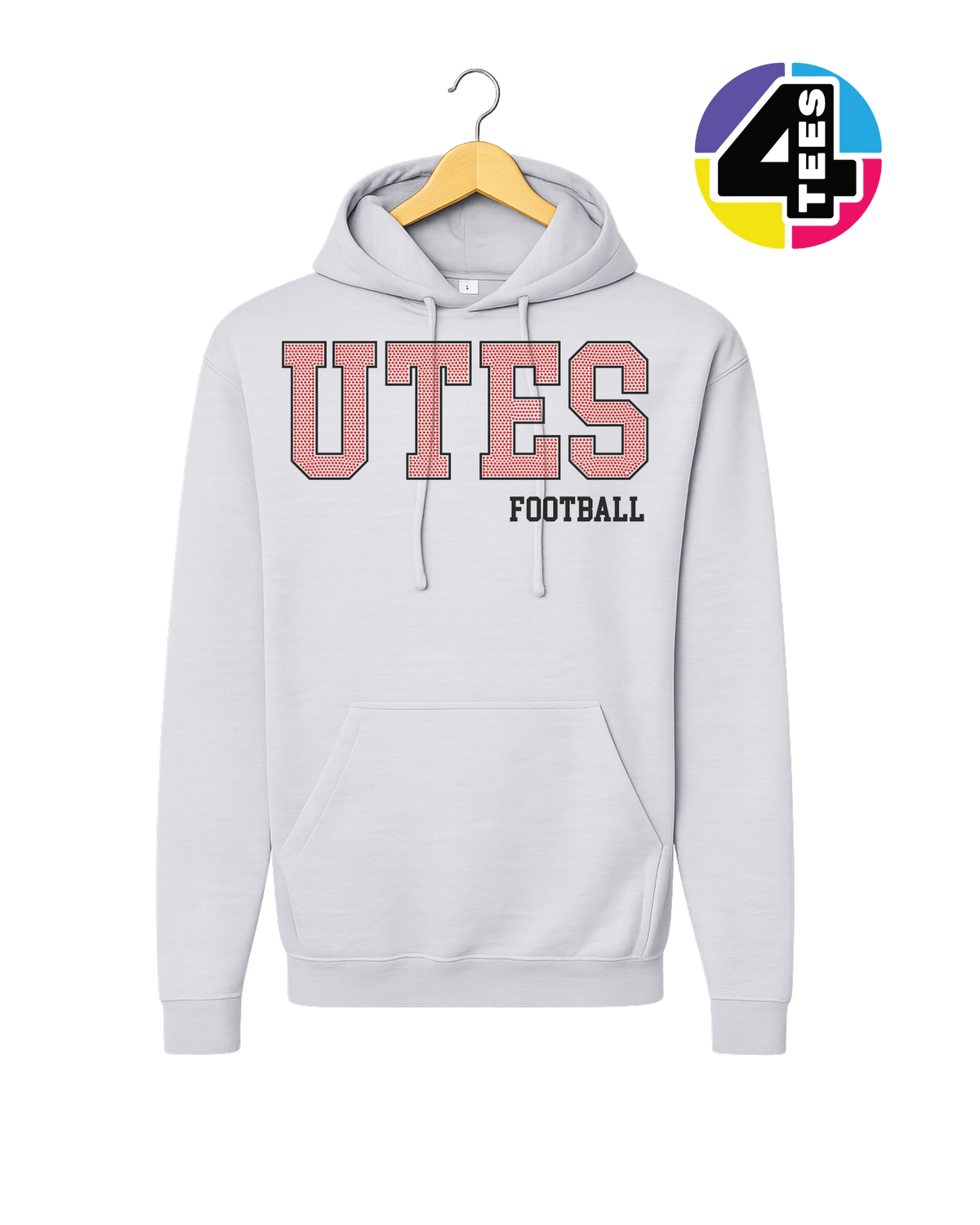 Utes Spangle Football Hoodie