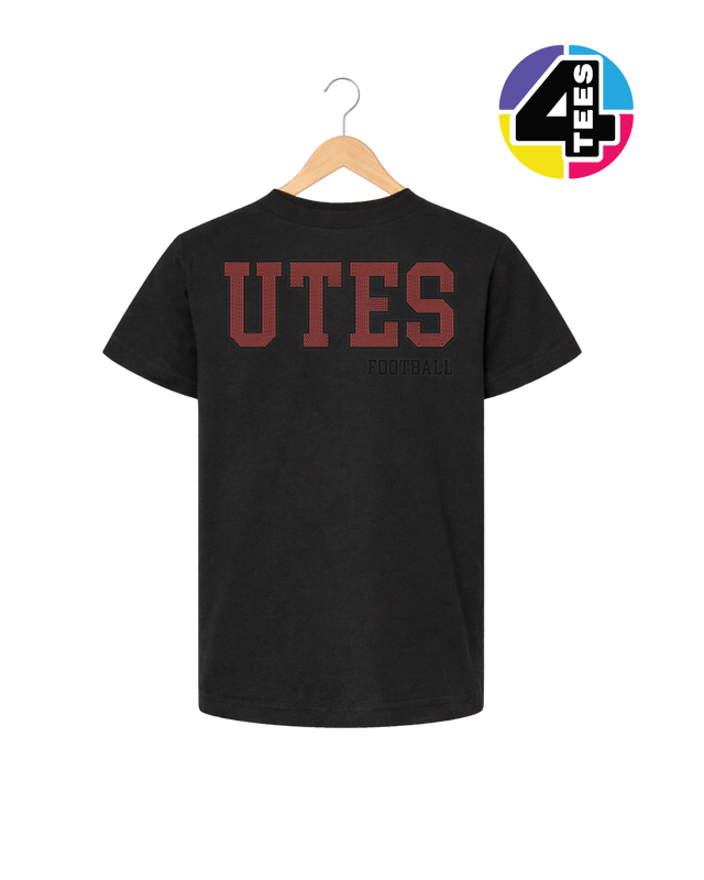 Utes Spangle Football Youth Tee