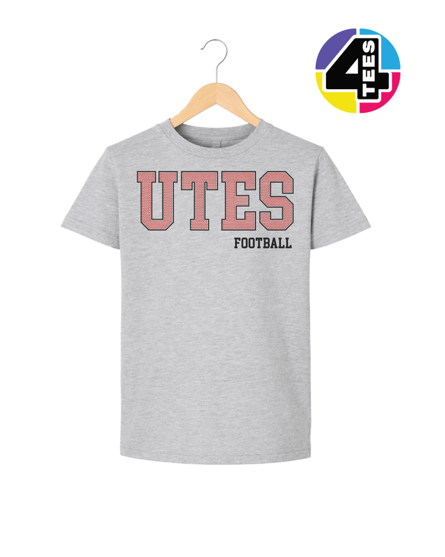 Utes Spangle Football Youth Tee
