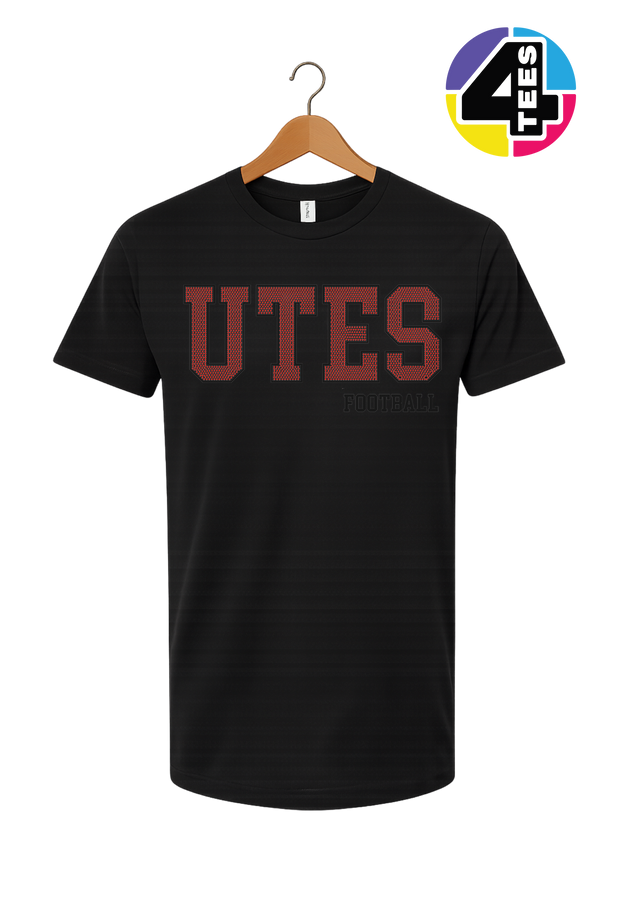 Utes Spangle Football Tee