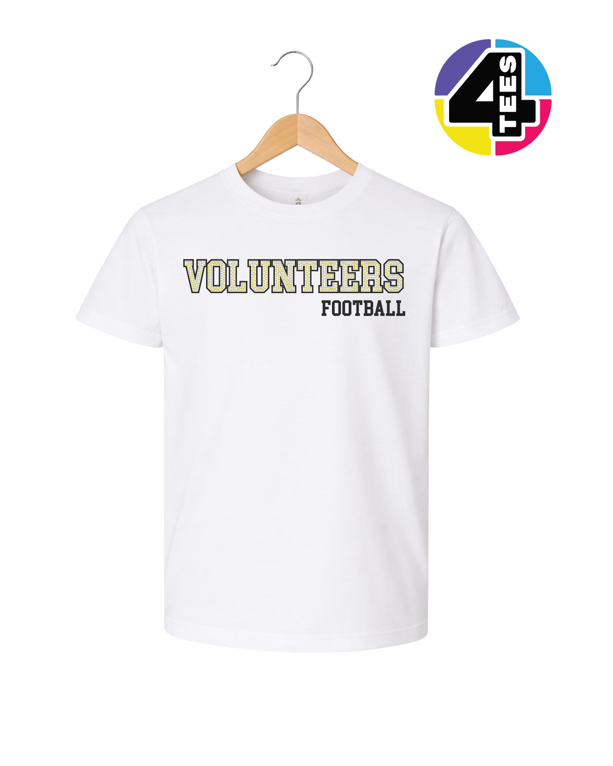 Volunteers Spangle Football Youth Tee
