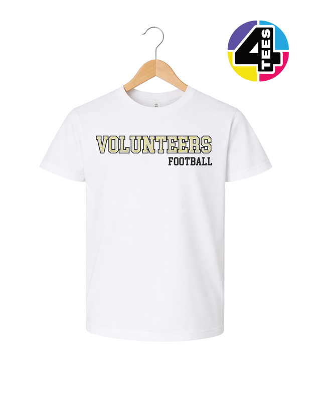 Volunteers Spangle Football Youth Tee
