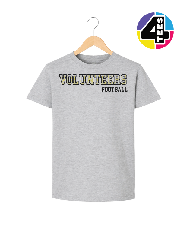 Volunteers Spangle Football Youth Tee