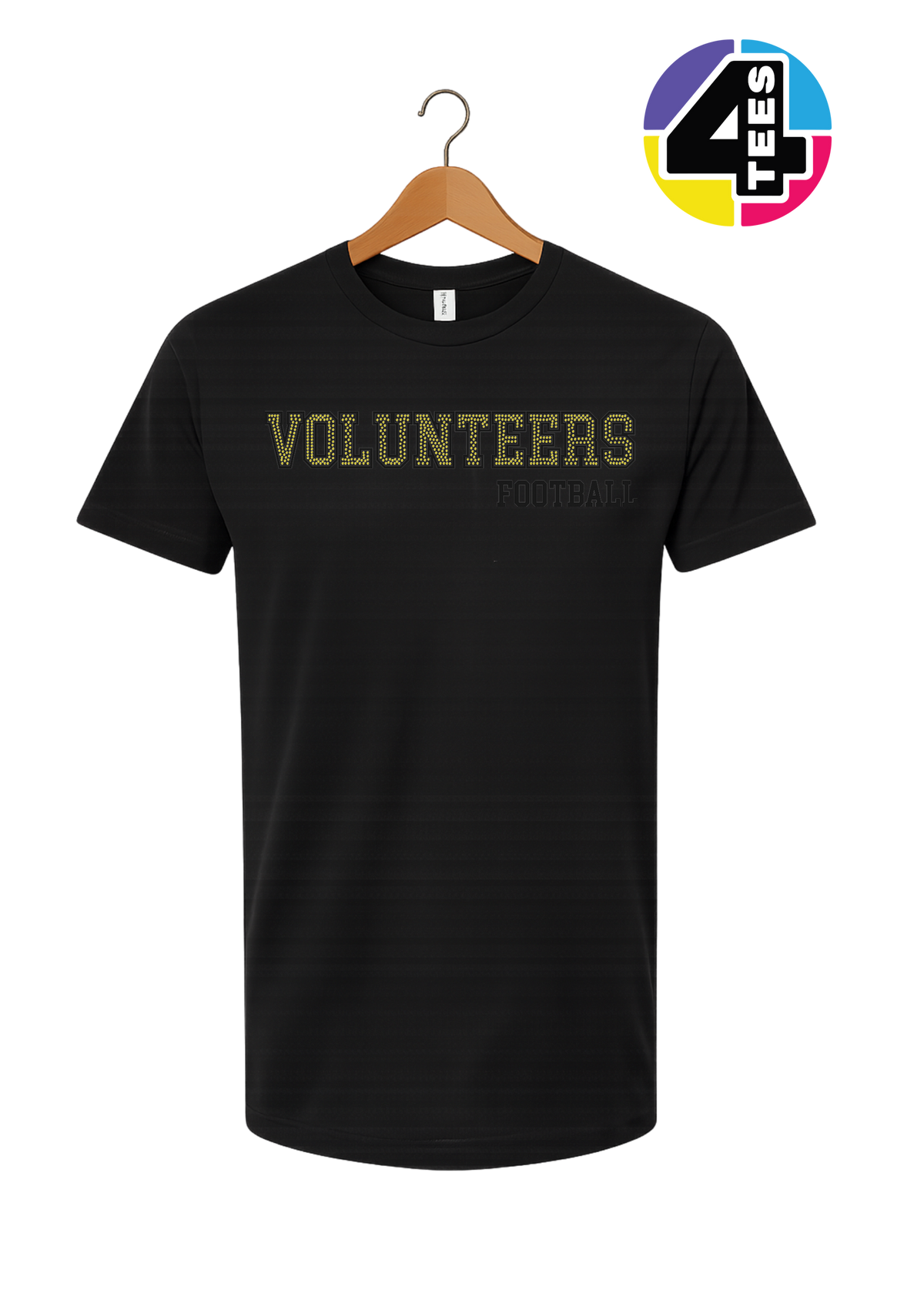 Volunteers Spangle Football Tee