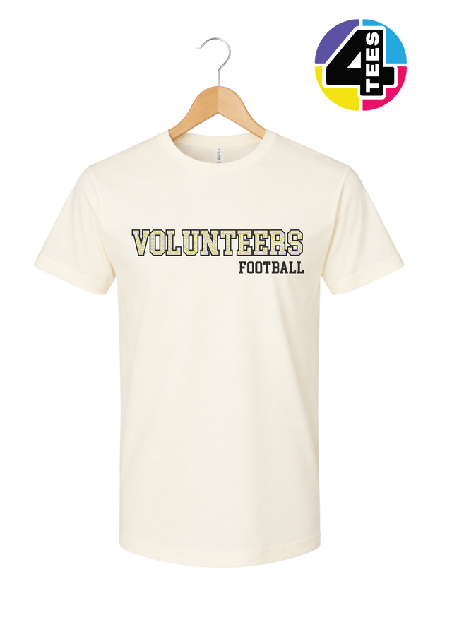 Volunteers Spangle Football Tee