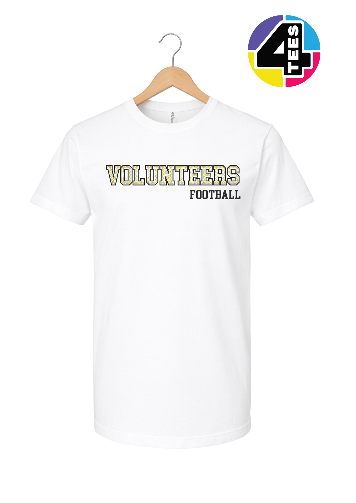 Volunteers Spangle Football Tee