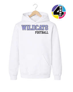 Wildcats Spangle Football Youth Hoodie