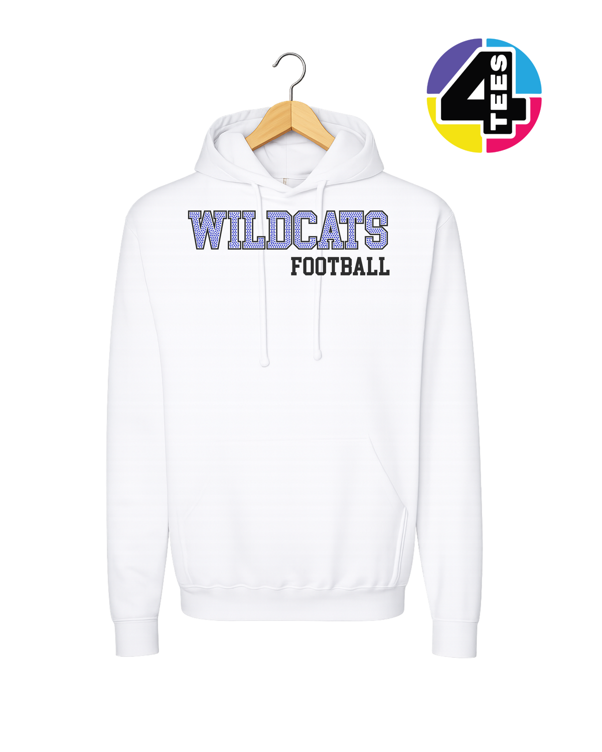 Wildcats Spangle Football Hoodie