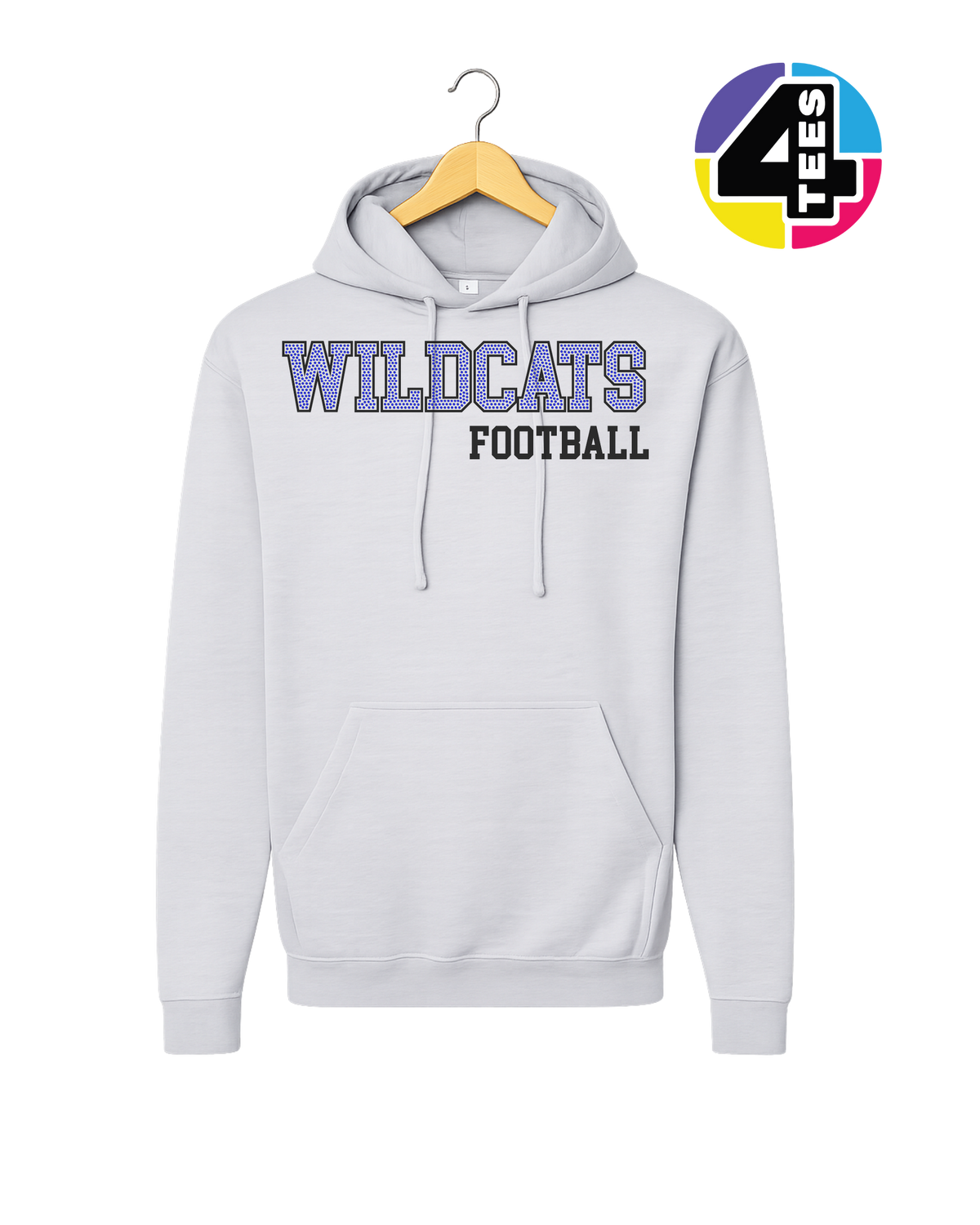 Wildcats Spangle Football Hoodie