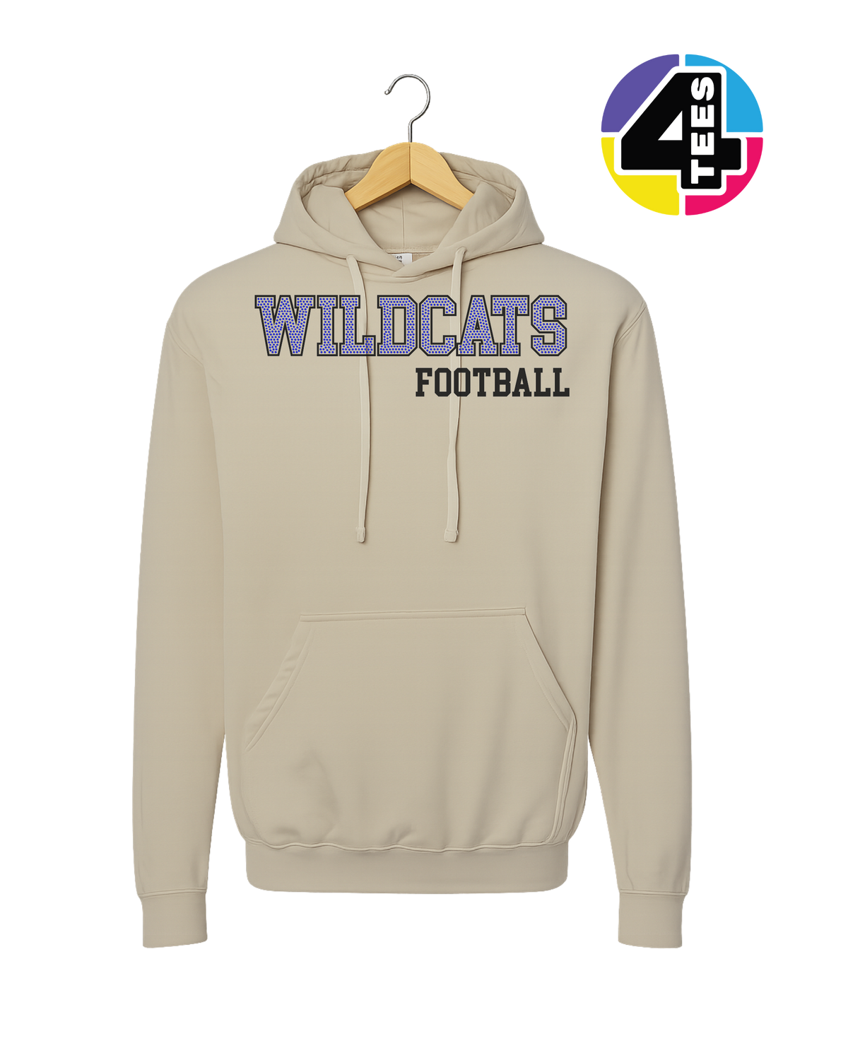 Wildcats Spangle Football Hoodie