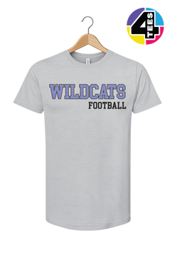 Wildcats Spangle Football Tee