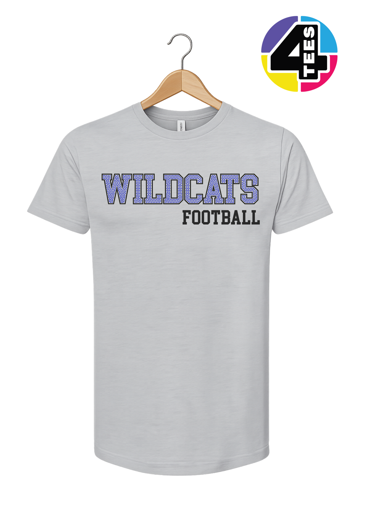 Wildcats Spangle Football Tee