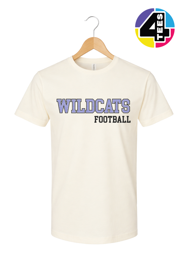 Wildcats Spangle Football Tee