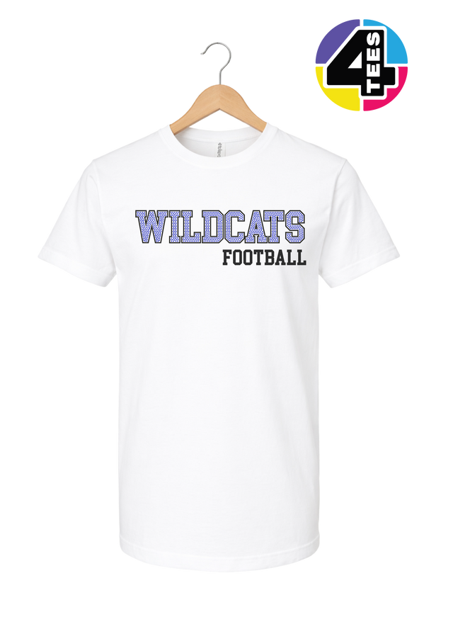 Wildcats Spangle Football Tee