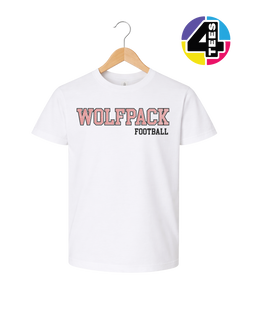 Wolfpack Spangle Football Youth Tee