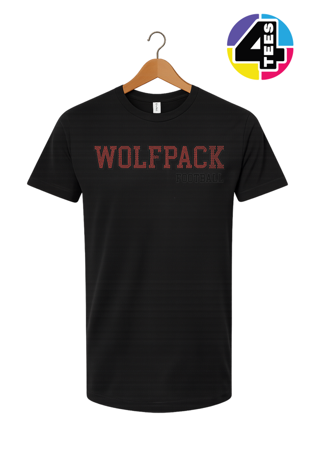 Wolfpack Spangle Football Tee