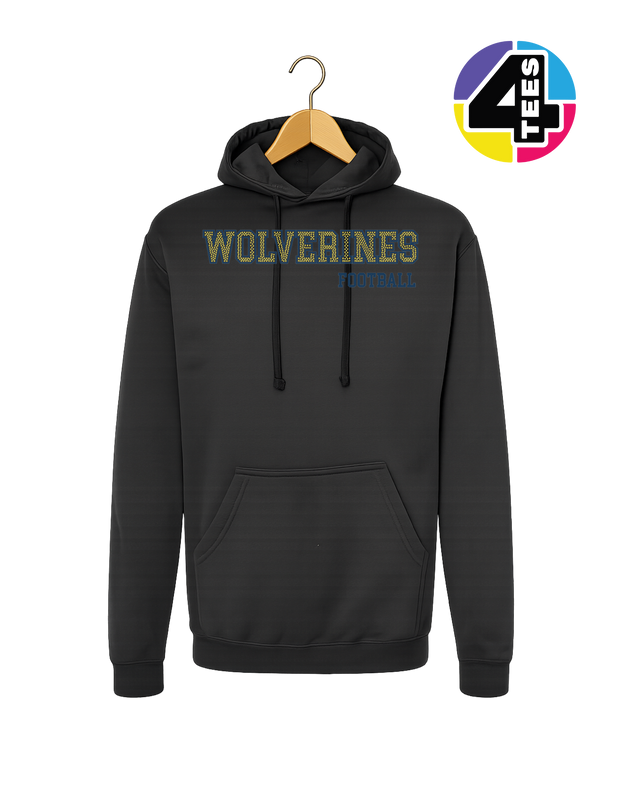 Wolverines Spangle Football Hoodie