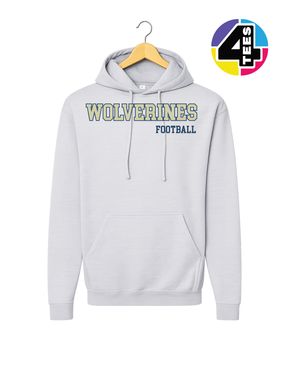 Wolverines Spangle Football Hoodie