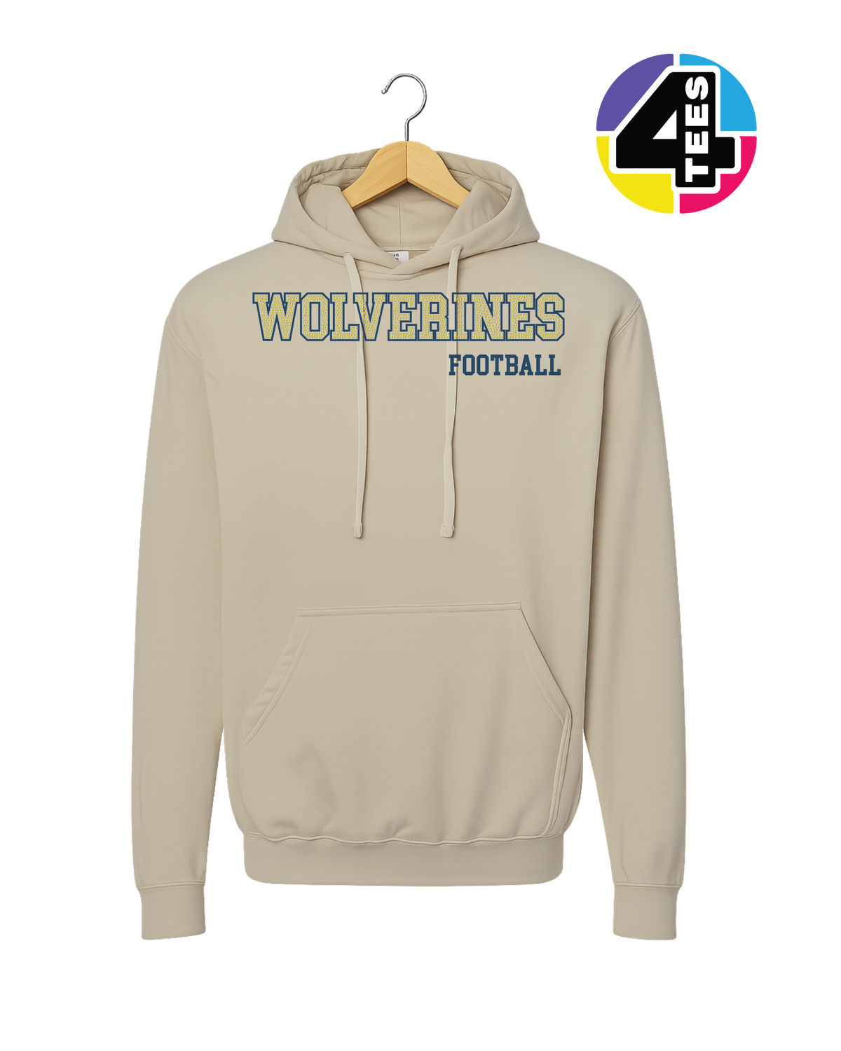 Wolverines Spangle Football Hoodie