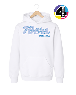 76ers Spangle Basketball Youth Hoodie