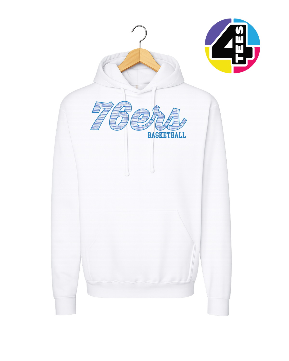 76ers Spangle Basketball Hoodie